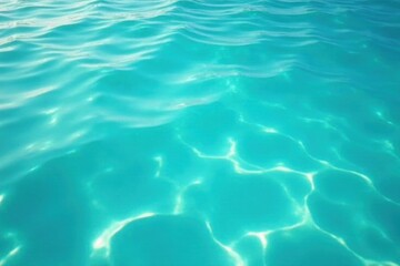 Obraz premium Serene turquoise water surface, gentle ripples , bright, texture