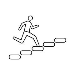 climbing stairs icon