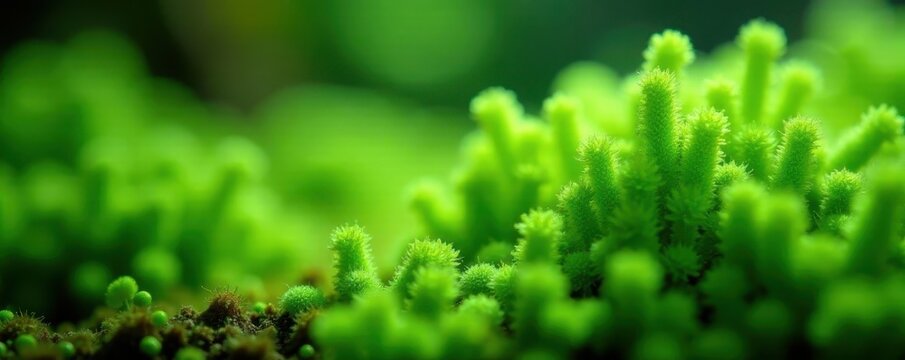 Tiny green Wolffia globosa carpet, intricate detail ,  plant life,  wolffia