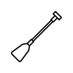 Illustration of Paddle Outline Symbol for Water Adventure