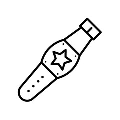 Icon of a Championship Belt Featuring a Star Badge