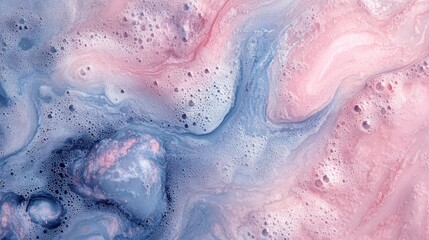 Fototapeta premium Abstract Pastel Swirl: A Dreamy Blend of Pink and Blue