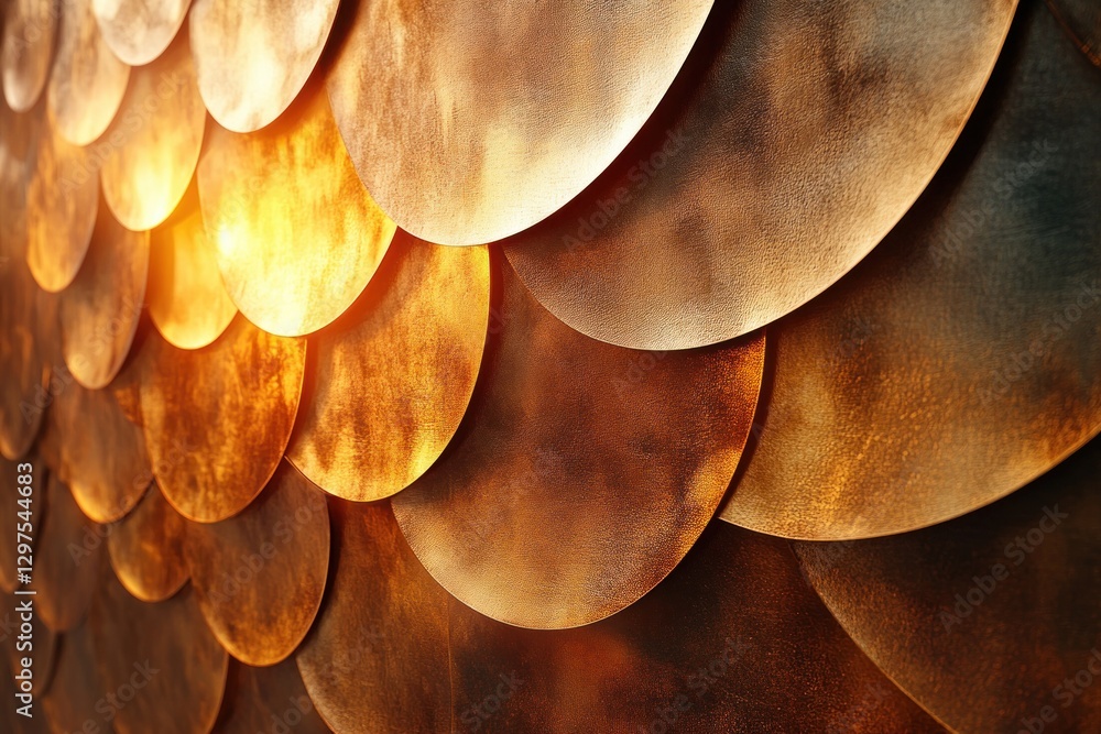 Poster golden abstract background textured pattern wallpaper shimmer sparkling with waves and copy space fo