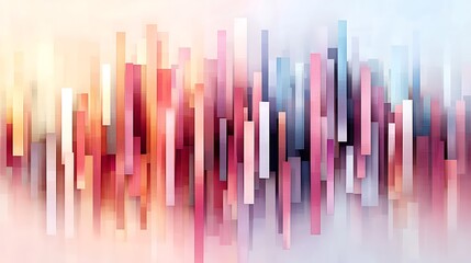 Obraz premium Dynamic abstract art display gallery space digital artwork vibrant color palette conceptual perspective