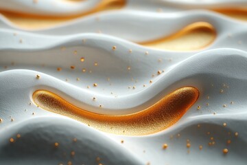 Golden Lines on Textured White Background Minimalist Abstract Scandinavian Design