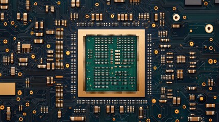 Advanced Digital Rendering of a Semiconductor Chip in High Fidelity