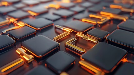 Fototapeta premium Dynamic technology design abstract environment 3d graphic content vibrant color palette close-up viewpoint