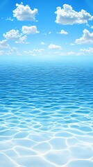 Obraz premium Bright Blue Ocean and Sky Summer Seascape