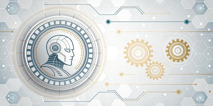 Circuit Board Line Vector Futuristic White Technology Background Wallpaper
