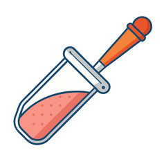 Vector illustration of a salt shaker with scoop, Vector design of a salt shaker with a scoop, perfect for kitchen and cooking illustrations.
