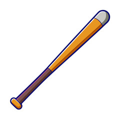 Baseball bat vector illustration
