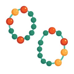 Illustration of Molecular Structure with Atoms, A simplified illustration of molecular structures, showcasing atoms in different colors connected by bonds, representing chemical compounds.
