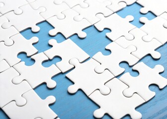 jigsaw puzzle pieces, jigsaw puzzle background, jigsaw puzzle pieces on white