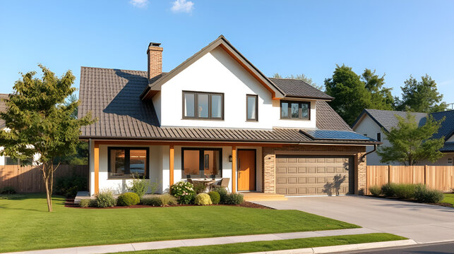 Energy-saving homes, energy efficiency concepts, eco-friendly home improvements, cost savings, low-energy eco-friendly homes, green handshake