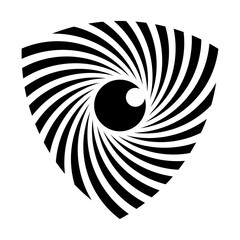 Shield Eye Vector Logo Design Template