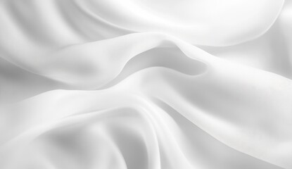 Naklejka premium White Fabric Drape Texture Closeup
