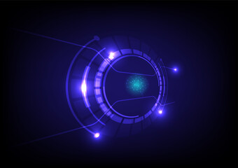 Abstract background with perspective polygon brain