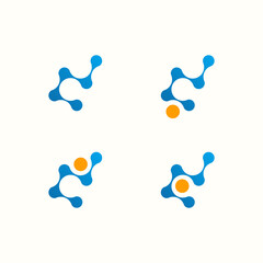 logo design vector abstract template illustration modern symbol simple logo icon data internet technology