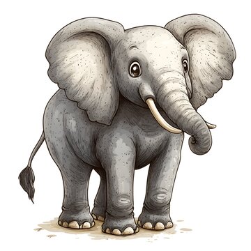 Majestic elephant with a large tusky face showcasing its natural splendor and strength