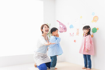 Naklejka premium こども園・幼稚園・保育園・英語教室・習い事イメージ
