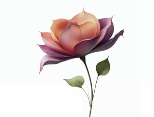 Graceful flower featuring smooth transitions and fine details