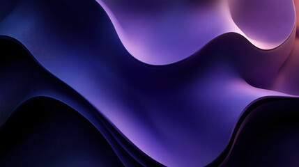 Purple wavy abstract painting