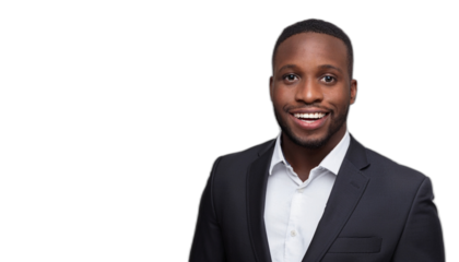 Portrait of a confident smiling businessman in suit