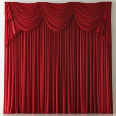 Majestic Red Stage Curtains: A Theater Backdrop