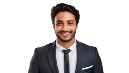 Portrait of a smiling businessman in suit