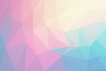 Pastel Geometric Abstract Background Soft Hues and Triangular Design for a Serene and Dreamy Atmosphere