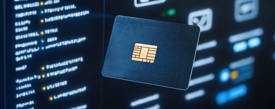 Smart banking card with secure digital data and encrypted chip