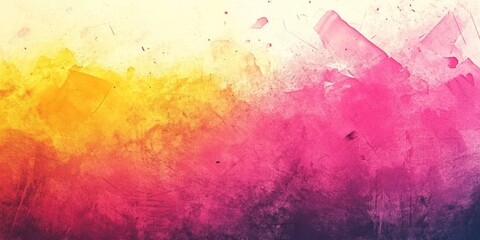 Fototapeta premium Abstract watercolor gradient painting in shades of yellow and pink
