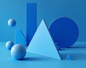 3d rendering illustration with unique shape