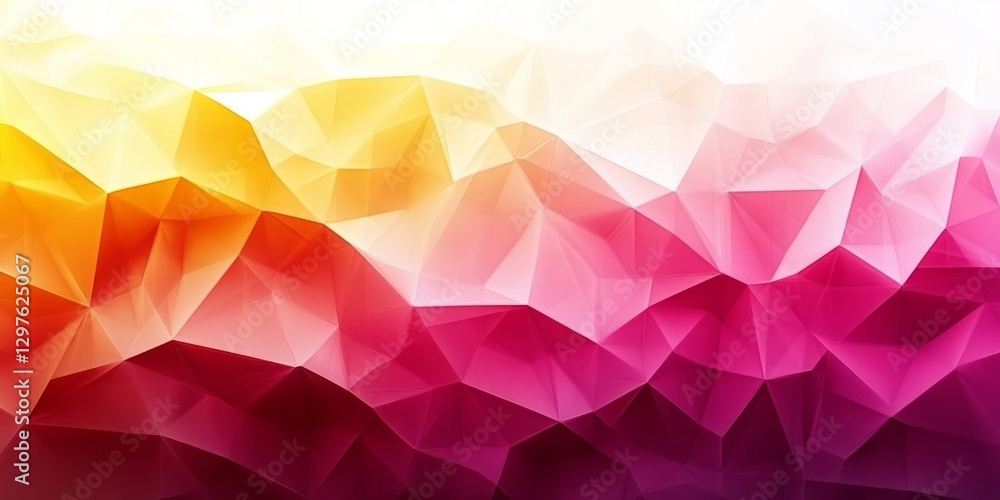 Poster abstract geometric background showcasing a vibrant color spectrum transition