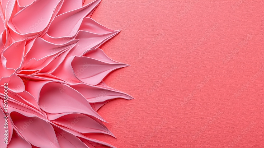 Aufkleber pink abstract geometric shapes background copy space texture design element