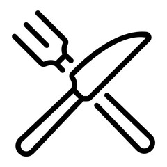 cutlery Line Icon
