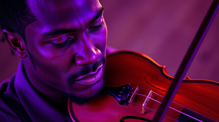 musician playing violin