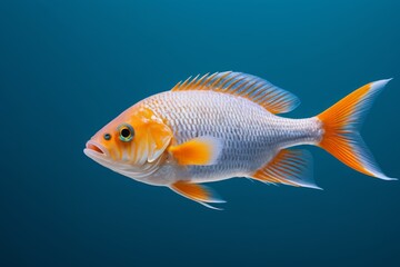 Fototapeta premium there is a fish that is swimming in the water