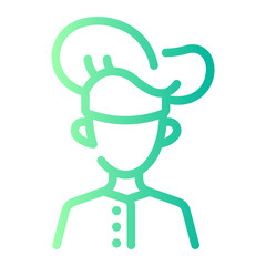 chef Line Gradient Icon