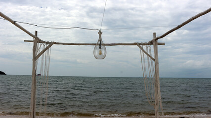 View of Vio Vio Beach Batam with white sand
