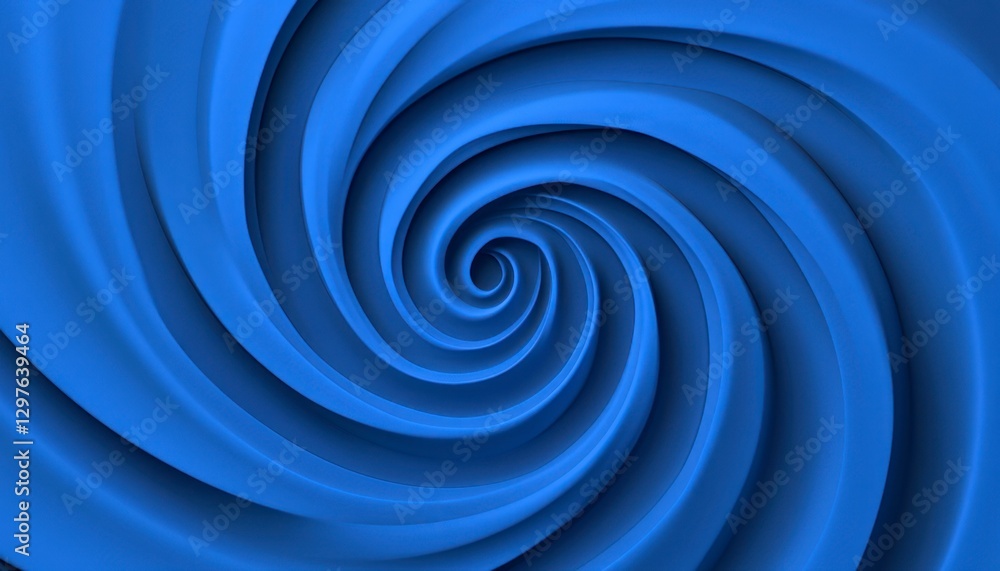 Aufkleber abstract hypnotic swirling blue spiral pattern background, digital illustration. the image features 