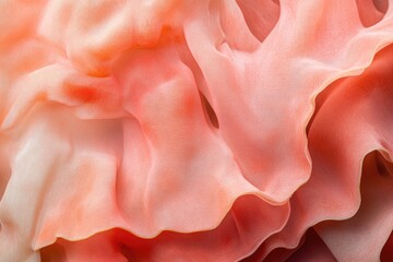 Obraz premium Abstract close up image of delicate pink and orange fabric