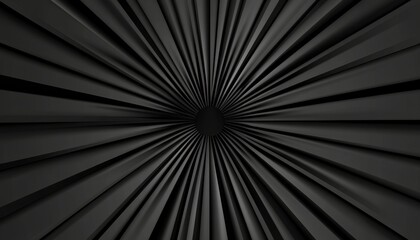 Abstract dark gray background with radiating lines converging towards a central dark circle, creating a dynamic and intense visual effect