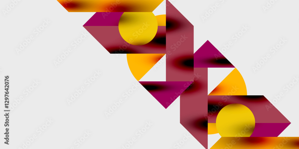 Poster vibrant abstract background circles with smooth gradients, creating a dynamic and modern design. ide
