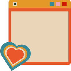 Retro window UI Element