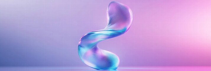 Glowing DNA helix in a futuristic setting with vibrant colors and dynamic lighting effects. Generative AI