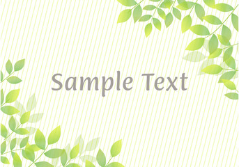 爽やかな新緑のフレーム