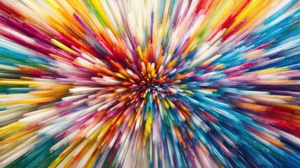 Vivid Gradient Artwork with Bright Light Effects