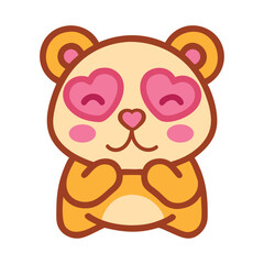 Cute Animal Cartoon Panda Adorable Love Kawaii Icon