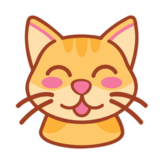 Cute Animal Cartoon Cat Adorable Icon
